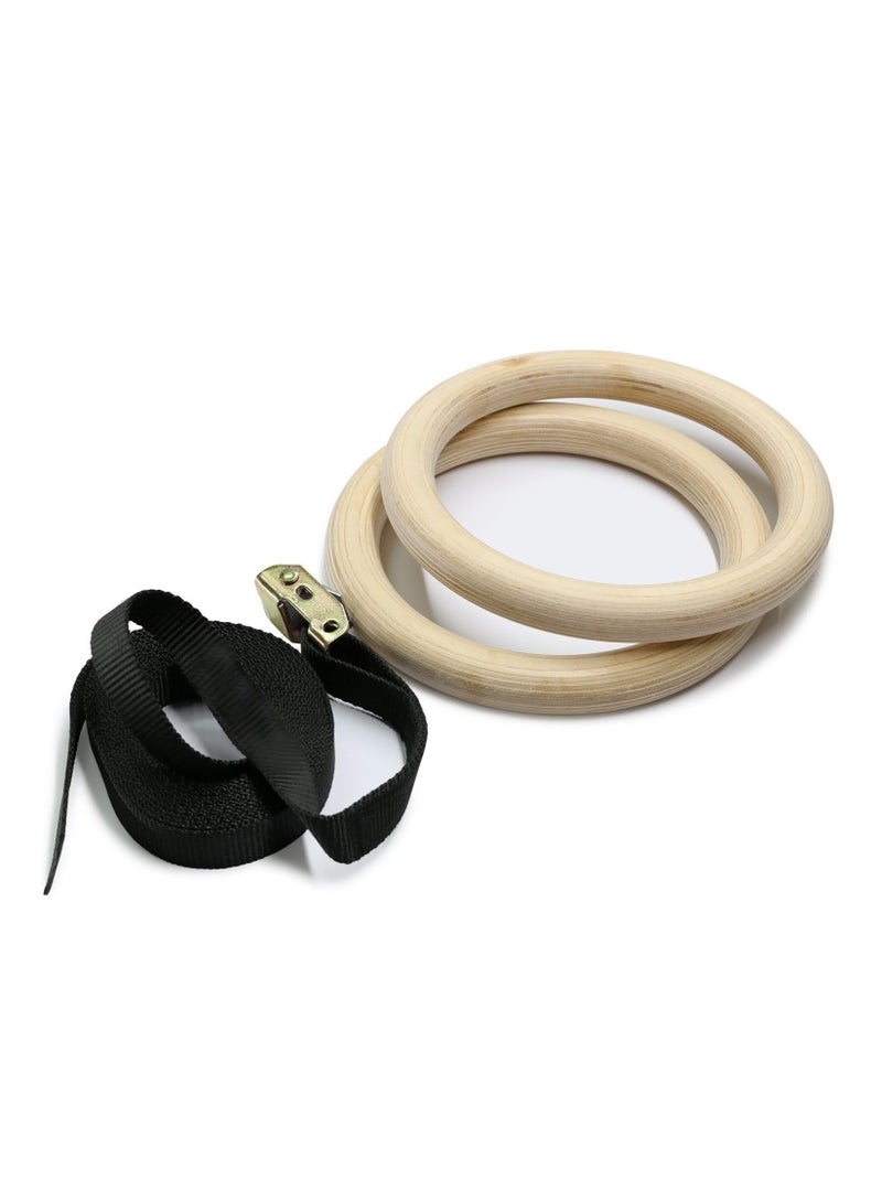Spall Olympic Gymnastics Rings with Adjustable Buckle Straps | Heavy-Duty Fitness Rings for Home Gym, Pull-Ups, Muscle Lifting, Strength & Bodyweight Training  - Image 4