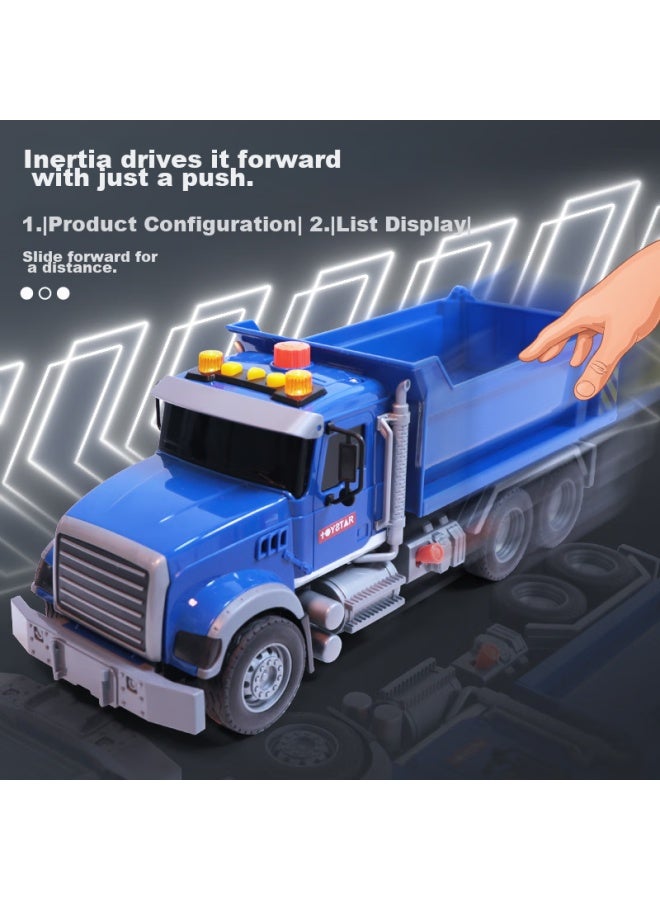 Xst Large Dump Truck Toy Car For Boys, Construction And Cargo Vehicle, Dongfeng Dump Truck With Inertia, 3-6 Years Old Birthday Gift - Image 2