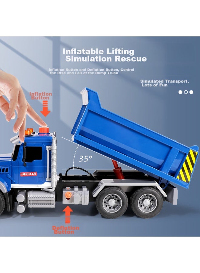 Xst Large Dump Truck Toy Car For Boys, Construction And Cargo Vehicle, Dongfeng Dump Truck With Inertia, 3-6 Years Old Birthday Gift - Image 4