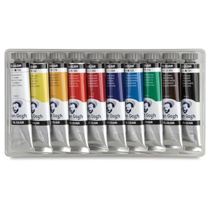 Van Gogh Oil Paints Set Of 10, Assorted Colors, 20 Ml Tubes - Image 2