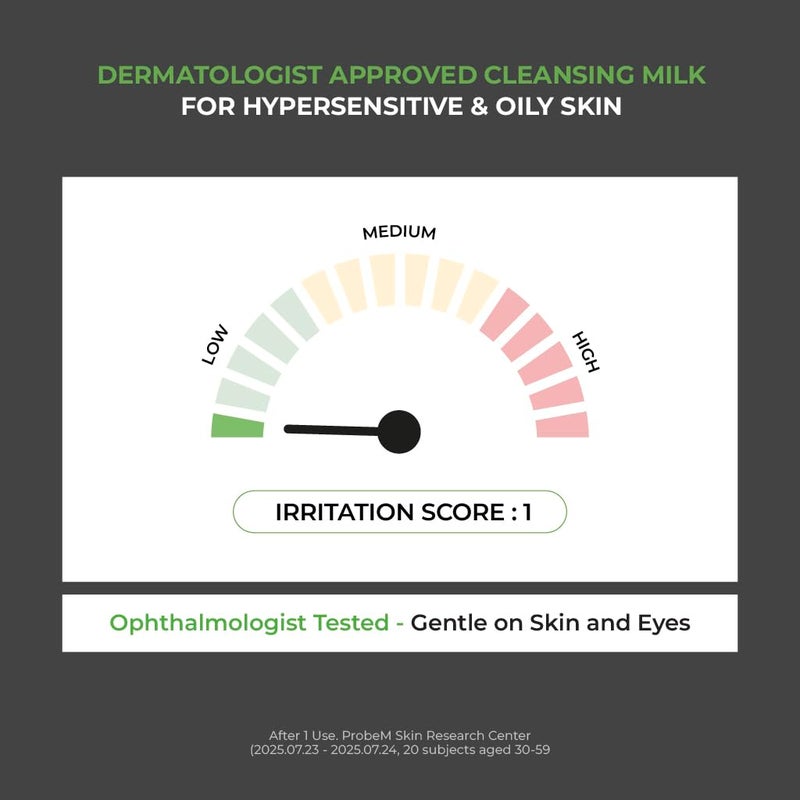 JUMISO Ceramide Cleansing Milk for Sensitive Skin – D-Panthenol Soothing Face Wash, Melts Sunscreen & Makeup – No Double Cleanse Needed, Ophthalmologist Tested, Tear-Free – Fragrance-Free, 10.14 fl oz - Image 5