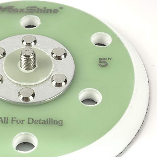 Maxshine 5" Universal Hook & Loop Dual Action Backing Plate – Fits DA Polishers with 5/16" Thread – Supports Up to 10,000 OPM – Compatible with M8S V2 & High-Speed DA Polishers - Image 3