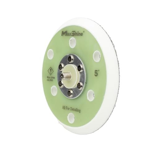 Maxshine 5" Universal Hook & Loop Dual Action Backing Plate – Fits DA Polishers with 5/16" Thread – Supports Up to 10,000 OPM – Compatible with M8S V2 & High-Speed DA Polishers - Image 2
