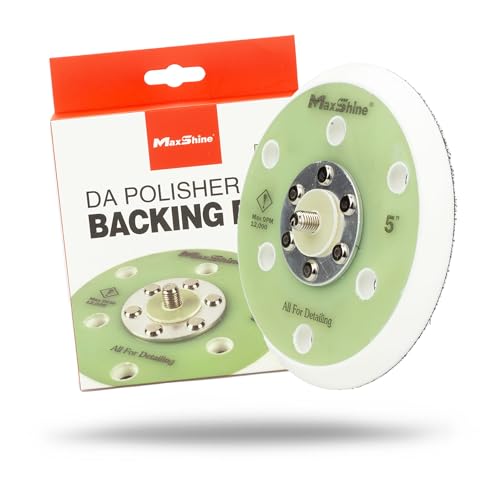 Maxshine 5" Universal Hook & Loop Dual Action Backing Plate – Fits DA Polishers with 5/16" Thread – Supports Up to 10,000 OPM – Compatible with M8S V2 & High-Speed DA Polishers - Image 1