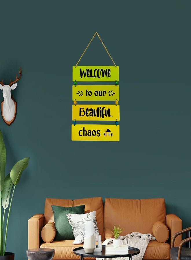 BookYourGIFT Welcome to our Beautiful chaos Wall Hanging - Image 3