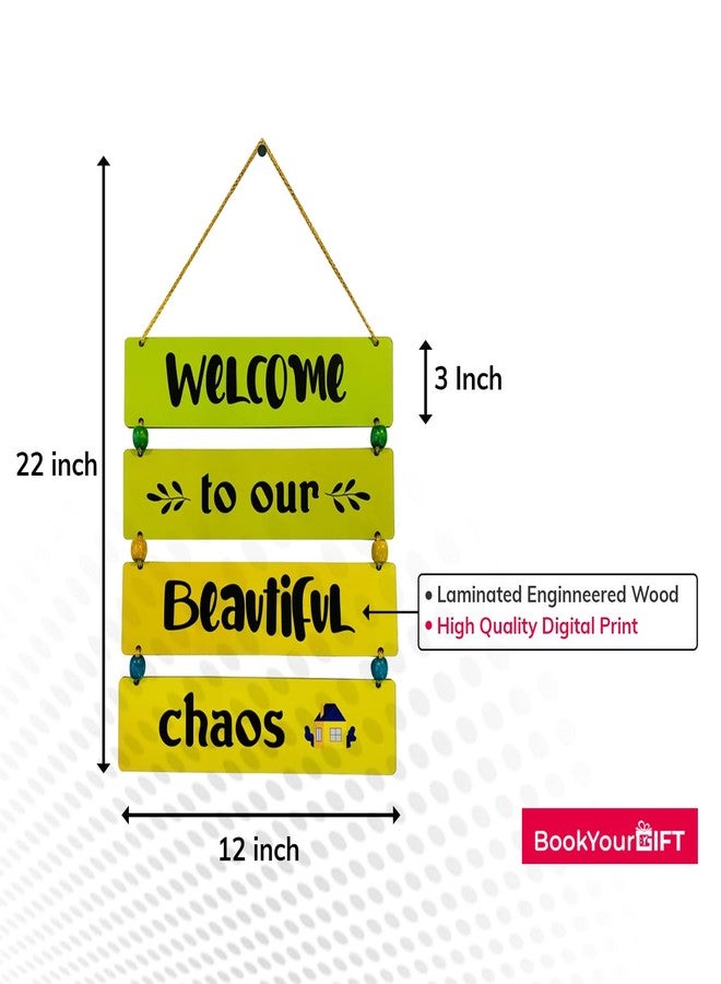 BookYourGIFT Welcome to our Beautiful chaos Wall Hanging - Image 4
