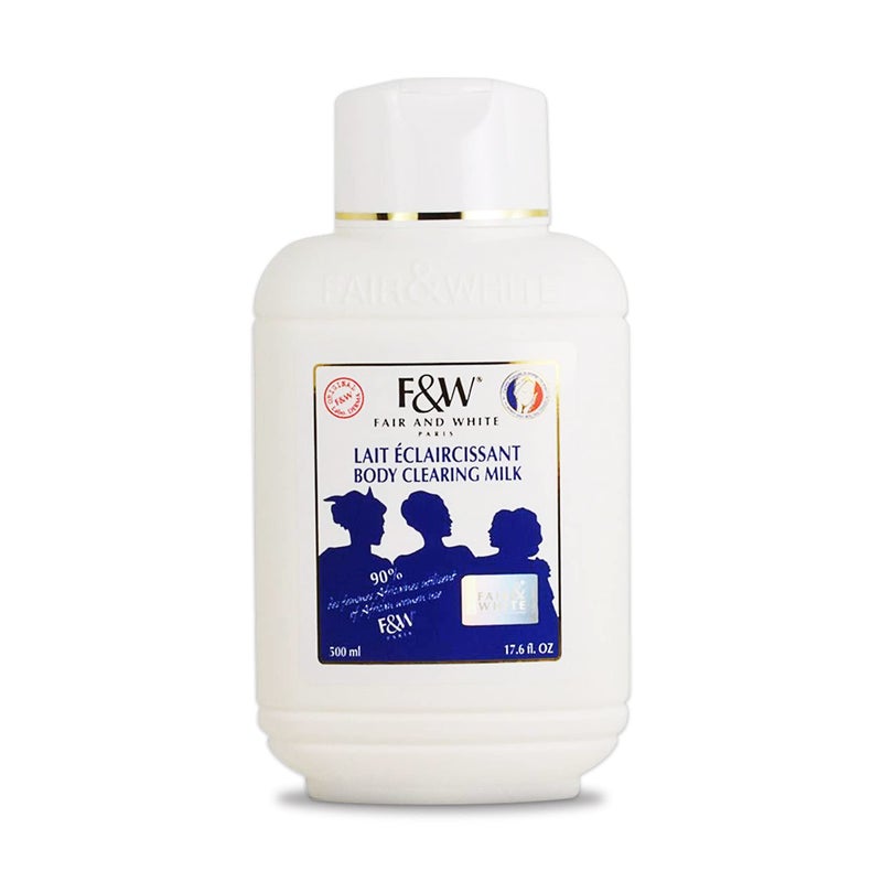 F&W حليب تنظيف الجسم الأصلي F&W - 17 أونصة سائلة، مرطب للبشرة الجافة لألوان البشرة الفاتحة - Image 1