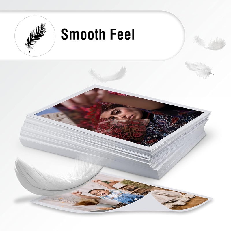 VMS ورق صور لامع ديلوكس 180 GSM 4R (4x6) – مقاوم للماء، عبوة من 100 ورقة - Image 4