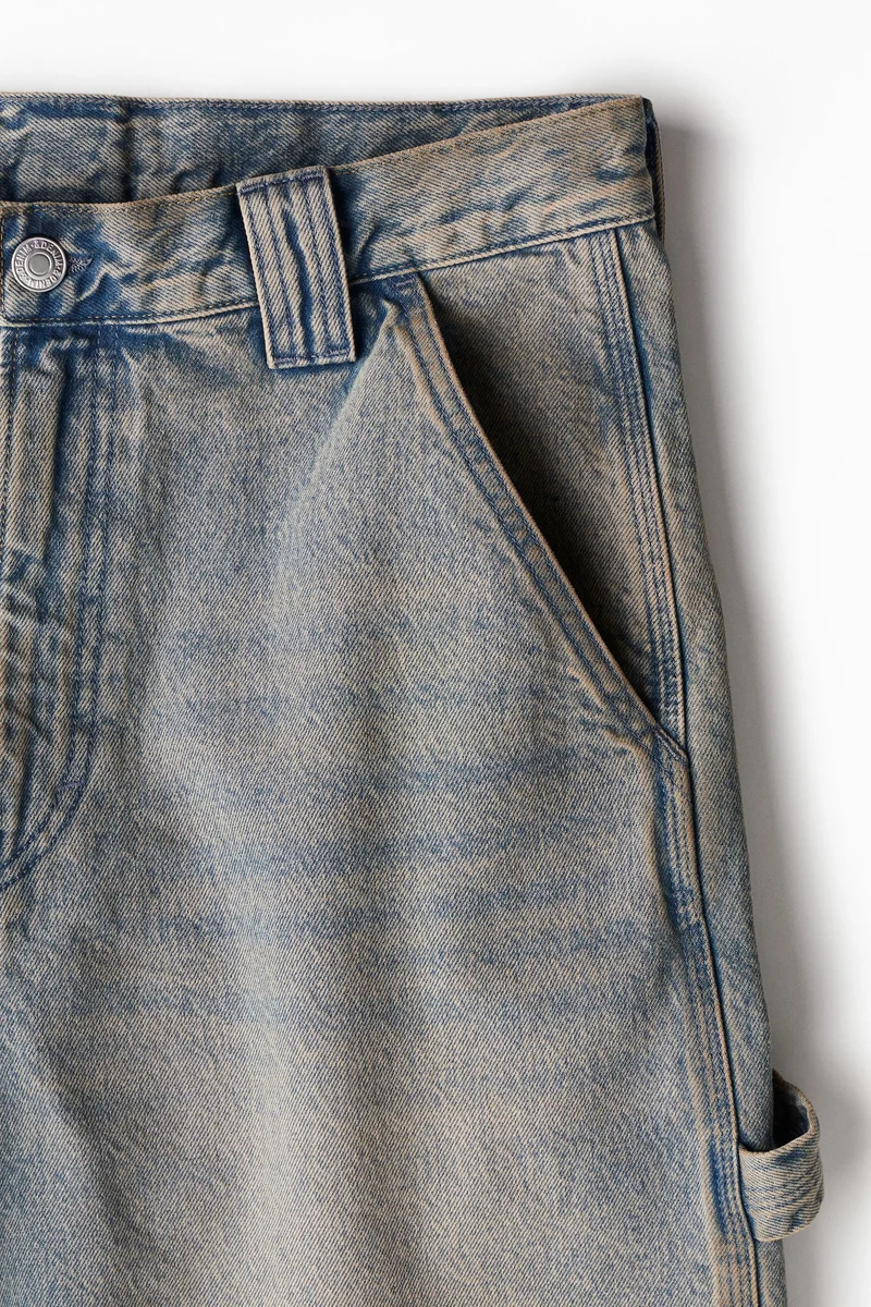H&M Baggy Denim Carpenter Shorts