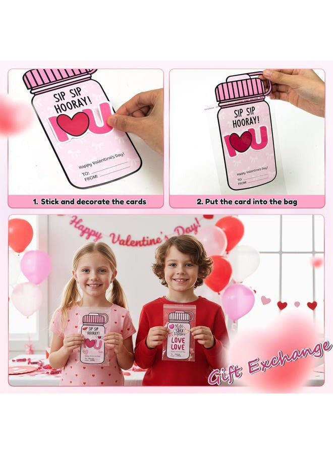 QIMGIC 297pcs Valentine's Day Greeting Cards Stickers with Envelopes Bulk - Image 4