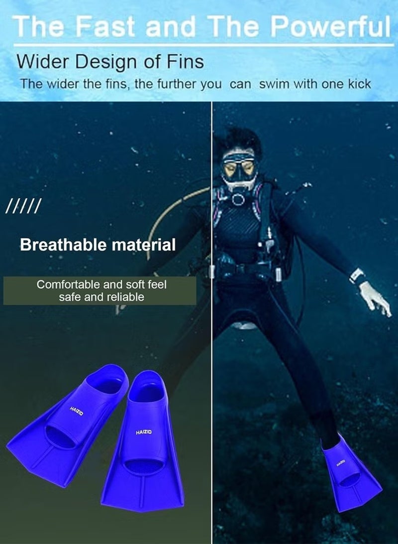 HAIZID Snorkeling Fins for Diving, Snorkeling, Scuba, Swimming, Swimming Training, Silicone Diving and Swimming Flippers Offers Stronger, Faster Kick with Greater Propulsion, for Adults Kids, Snorkeling Gear（41-43） - Image 5