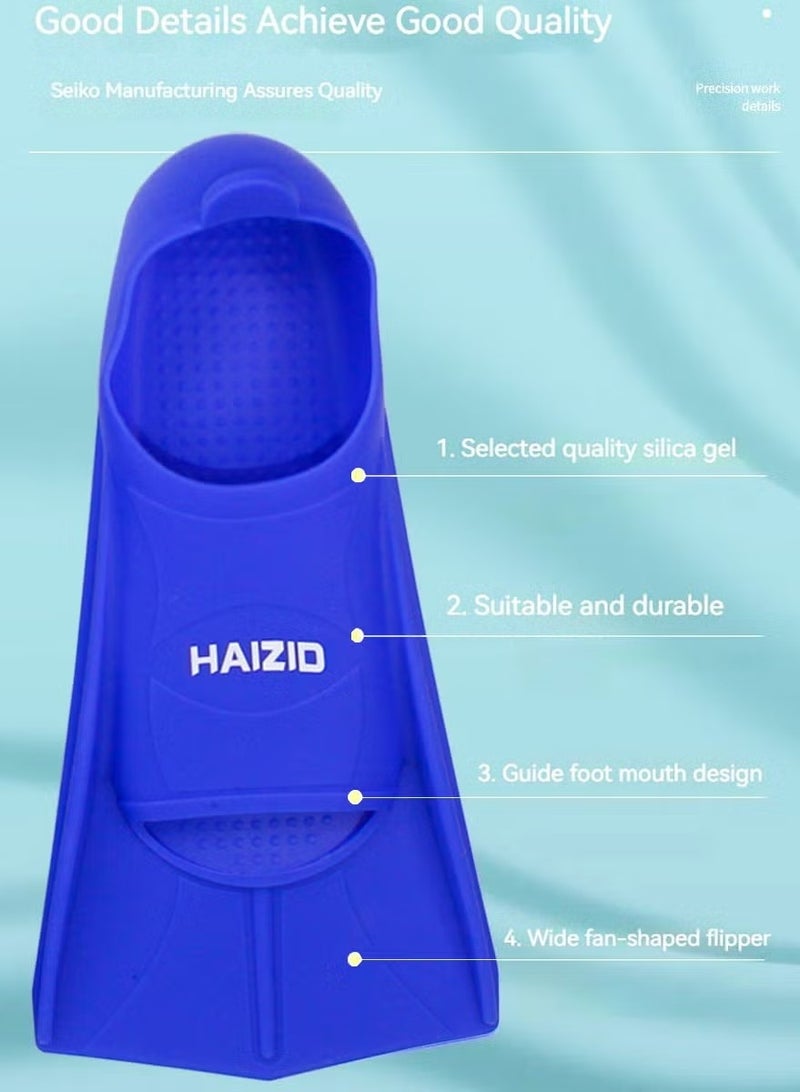 HAIZID Snorkeling Fins for Diving, Snorkeling, Scuba, Swimming, Swimming Training, Silicone Diving and Swimming Flippers Offers Stronger, Faster Kick with Greater Propulsion, for Adults Kids, Snorkeling Gear（41-43） - Image 3