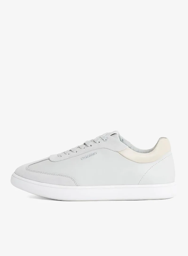CALVIN KLEIN CUPSOLE LACE UP LEATHER TRAINERS