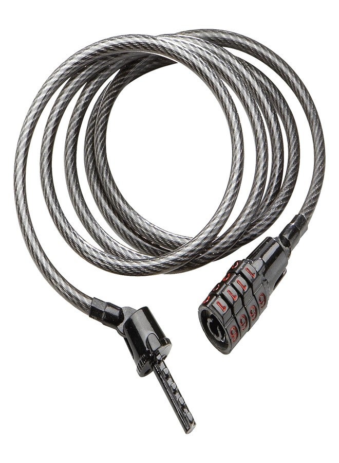 Kryptonite Keeper 512 Combo Bike Lock, 4ft. x 5mm Braided Steel Cable Anti-Theft Security Cable Lock with 4-Digit Combination for Outdoor Equipment, Bicycles, Scooters, Fence, Gate - Image 1