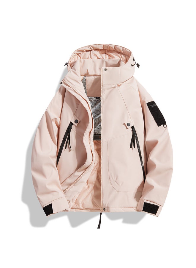 Graphene Big Brand Same Style Charge Clothes Cotton Clothes Outdoor Sports Double Thickened Coat Men And Women Same Style Cotton Clothes Mountaineering
