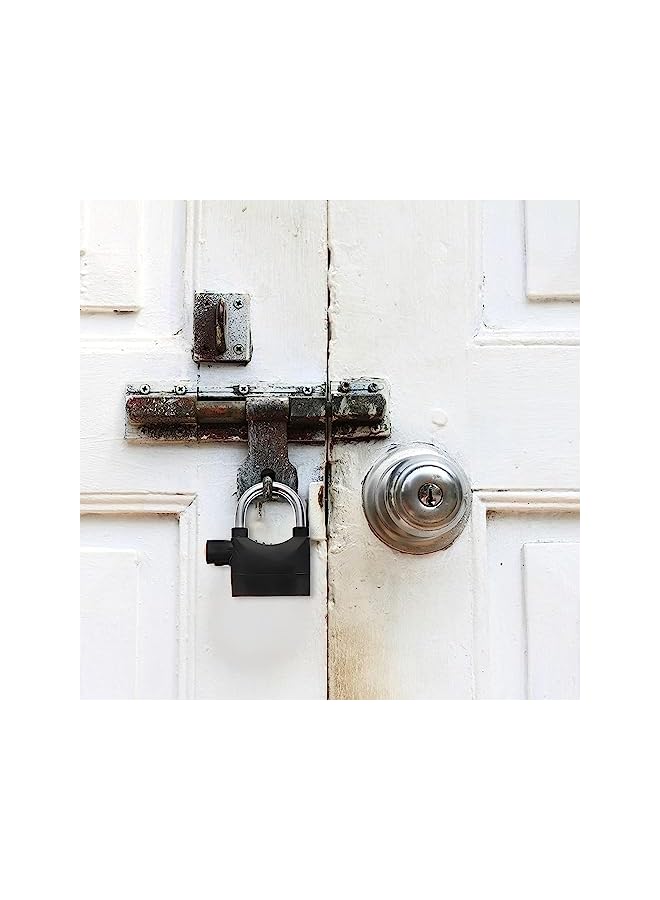 PROMASS Alarm Lock, Anti Theft Locks Loud Alarm Lock Universal Security Alarm Lock System Anti-Theft Weatherproof for Door Motor Bicycle Padlock with 3 Keys - Image 2