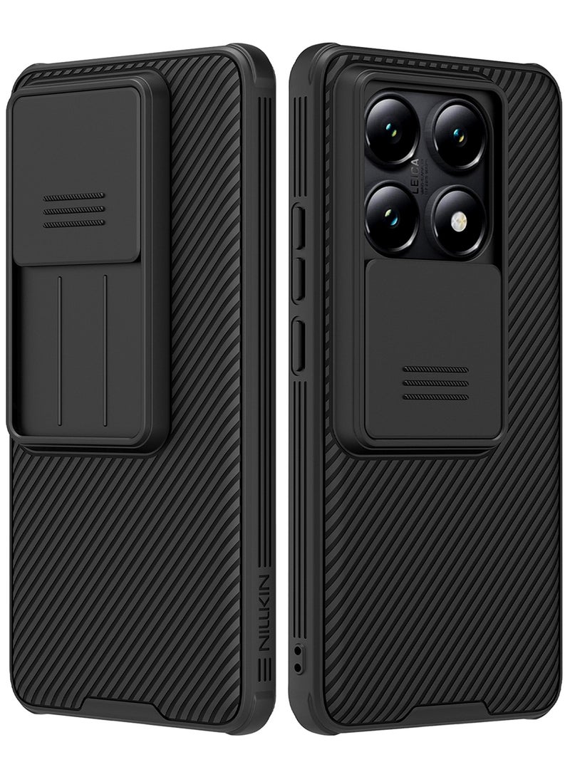 Nillkin For Xiaomi 14T Case, Camera Lens Protection Slide Cover, TPU and PC Shockproof Bumper Back Cover, Anti-Fingerprint Mobile Phone Case, Slim Fit Protective Casing - Image 1