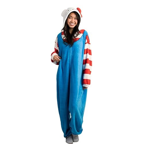 Bioworld بدلة كيغورومي هالو كيتي وأصدقائها مع غطاء رأس - XL أزرق - Image 1
