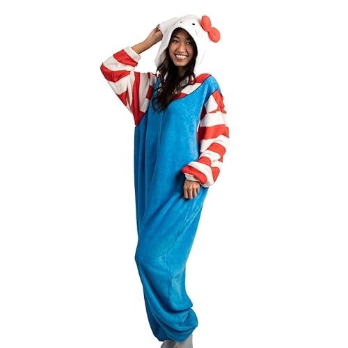 Bioworld بدلة كيغورومي هالو كيتي وأصدقائها مع غطاء رأس - XL أزرق - Image 4