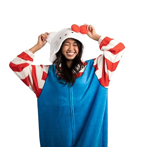 Bioworld بدلة كيغورومي هالو كيتي وأصدقائها مع غطاء رأس - XL أزرق - Image 3