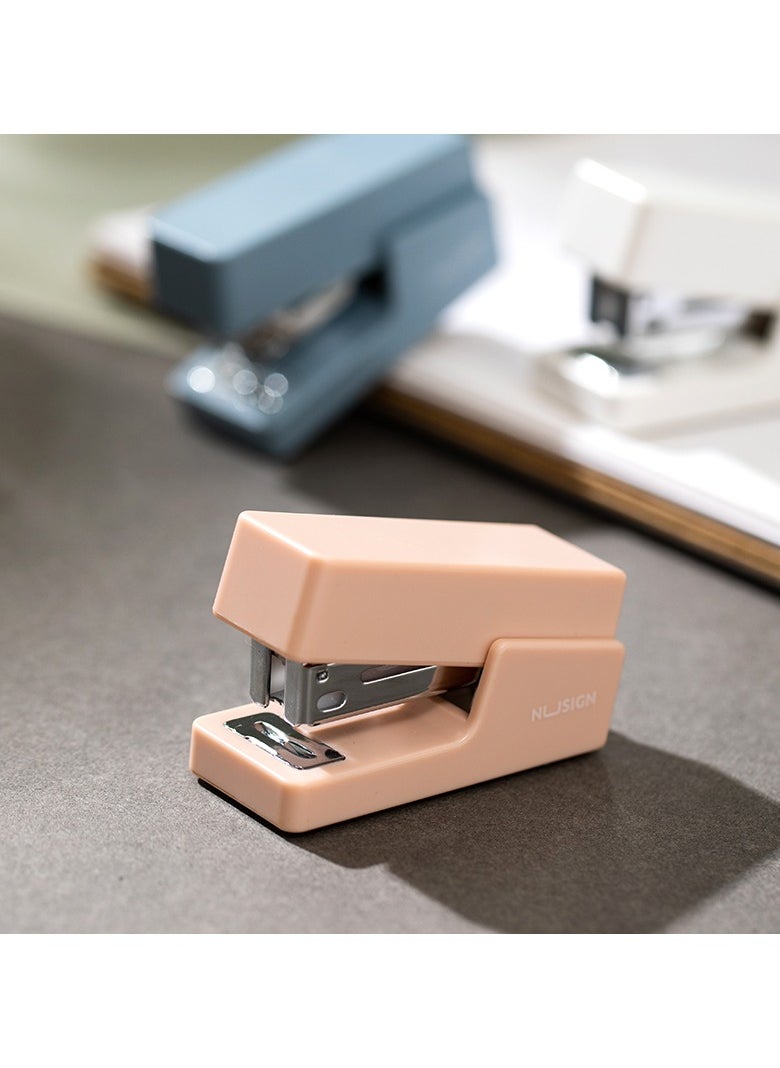 Deli - Deli Nusign ENS083 Portable Stapler with 830 Staples, 12-Sheet Capacity, Anti-Skid Base & Spring-Loaded Mechanism - Blue - Image 1