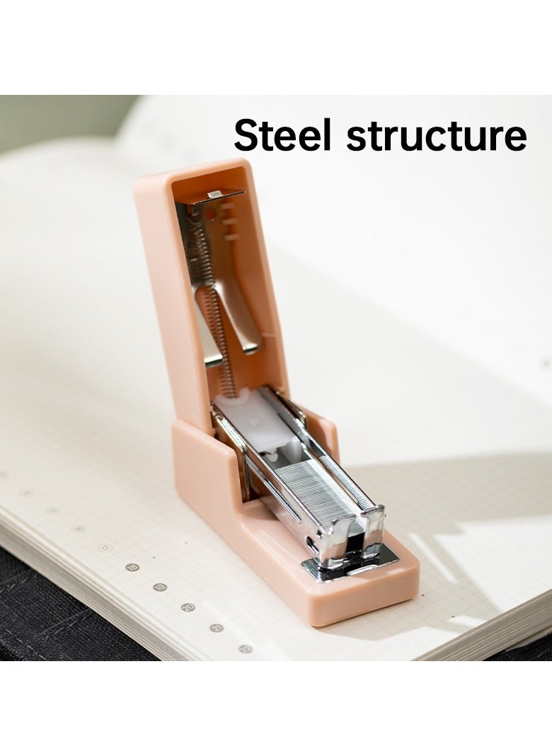 Deli - Deli Nusign ENS083 Portable Stapler with 830 Staples, 12-Sheet Capacity, Anti-Skid Base & Spring-Loaded Mechanism - Blue - Image 1