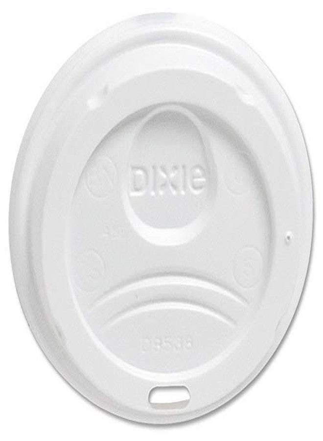 Dixie DXE9538DXPK - Dixie WiseSize, Fits 8 Ounce Hot Drink Cups, White, 100 Lids - Image 2