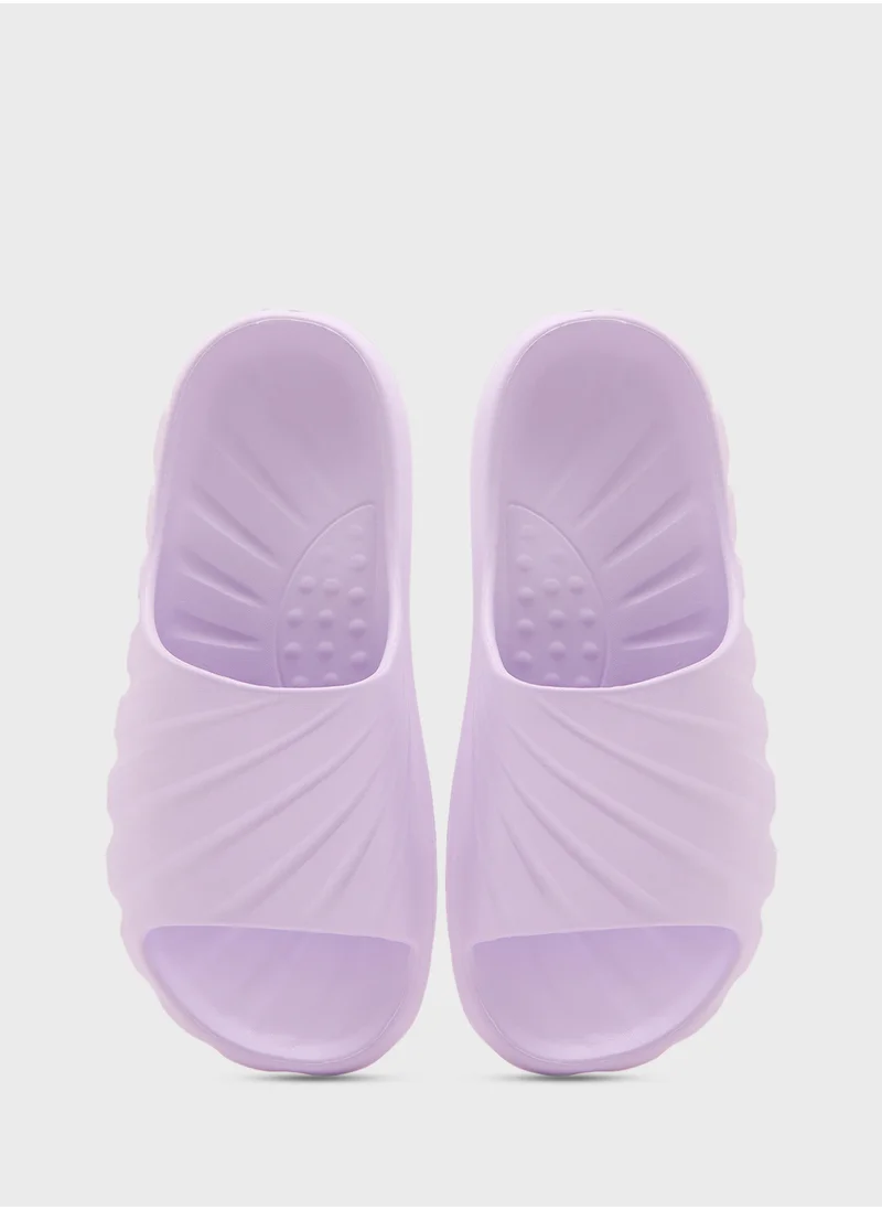 جينجر Diagonal Stripe Slides