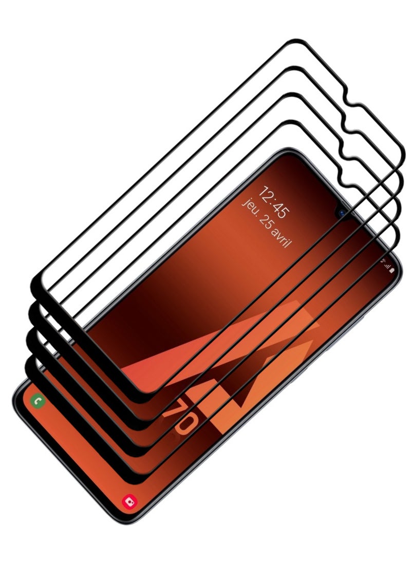 ACLIX 4 Pieces Antistatic ESD Dustproof Premium Quality High Definition Tempered Glass Screen Protector Designed For Samsung Galaxy A70 - Image 1