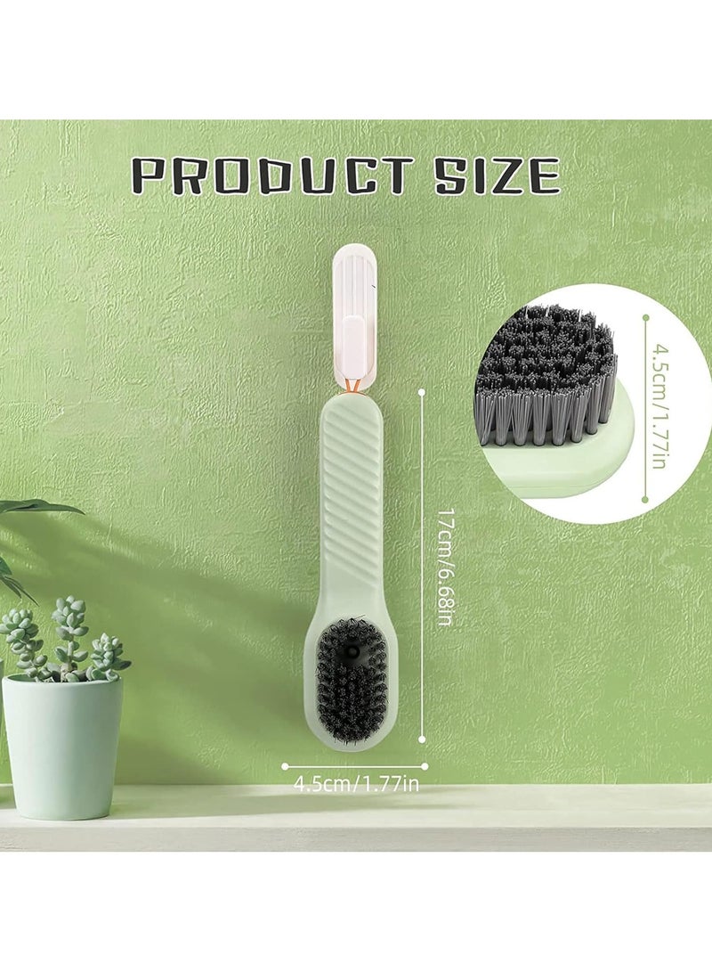 Plastic Soap Dispensing Cleaning Brush With Handle | Scrubbing Reusable Washing Shoe Brush For Shoes Clothes Cleaning | Pack Of 1 - Image 4