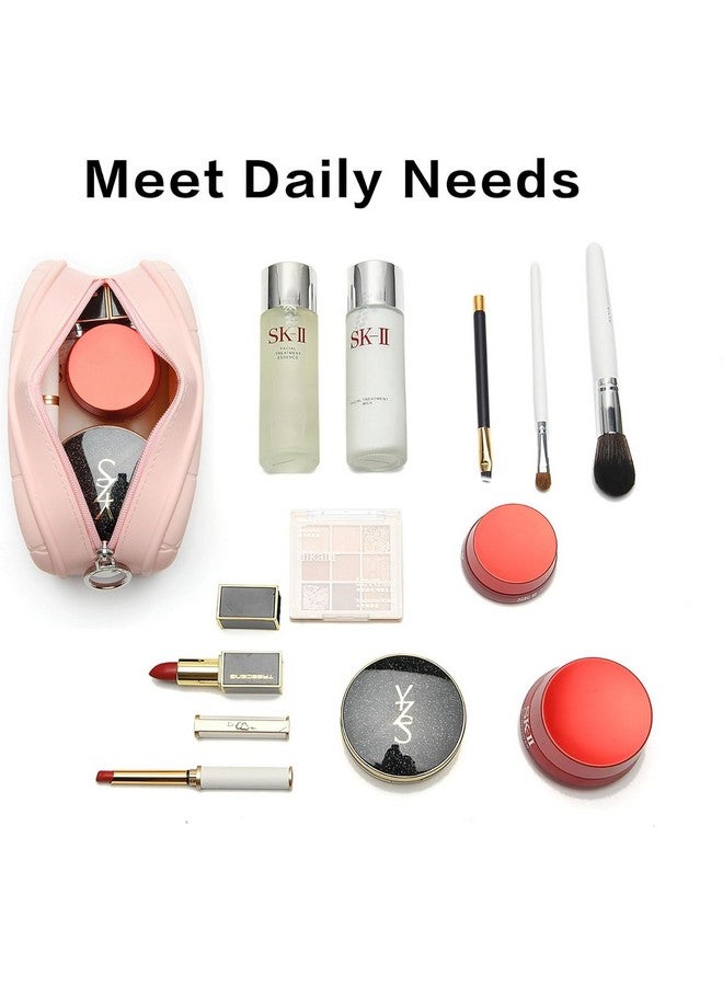 DROPOSALE Silicon Pen Pouch Keep Your Writing Essentials Organized and Visible Best for Student Exams Pack of 1 (Silicon Pink) - Image 3