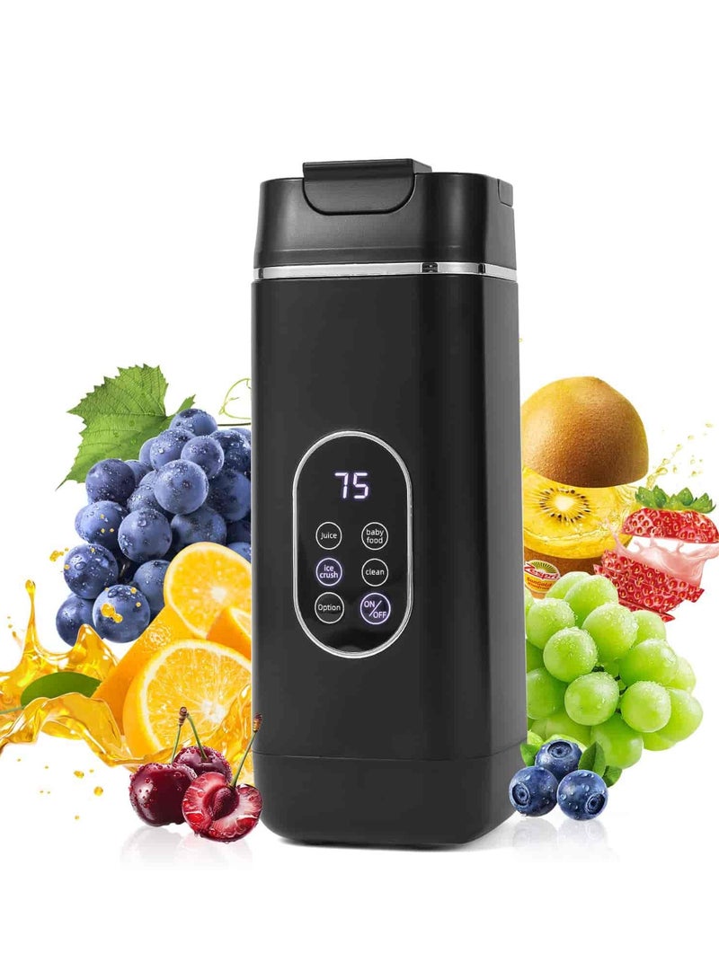 Aideli Portable Blender, Cordless Personal Blender for Shakes & Smoothies, 420ml, USB Rechargeable, 4 Modes, Auto-Clean, Ideal for Gym & Travel - Image 1