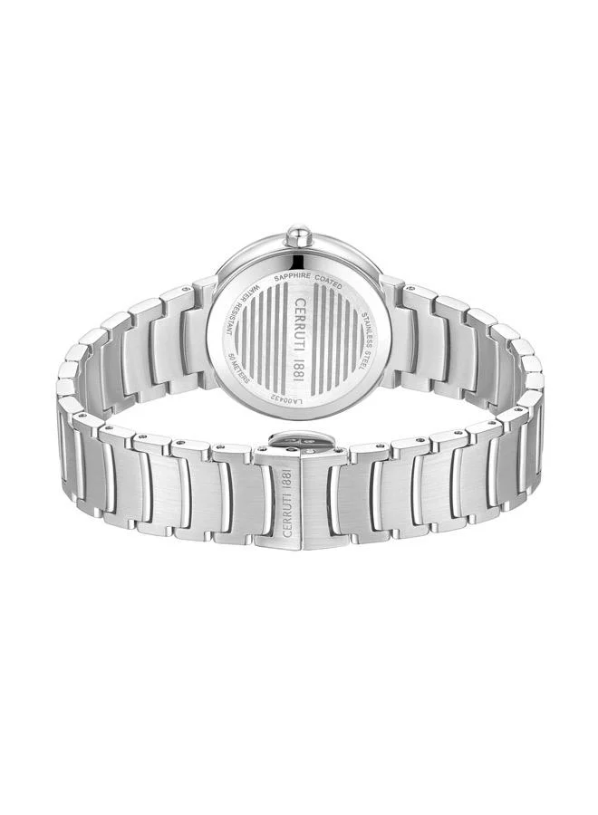 شيروتي 1881 Filiano Analog Pink Watch For Women Sapphire Coated Flat Glass And Stainless Steel Bracelet 30mm Water Resistant 5 ATM - CIWLA0043201