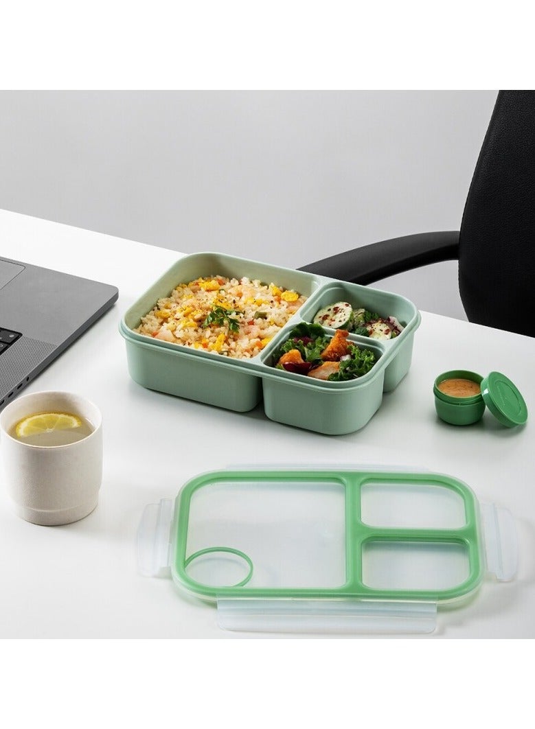 لوك آند لوك علبة غداء لوك لوك تو جو سعة 980 مل بنكهة النعناع - مقاومة للتسرب، صغيرة الحجم، آمنة للاستخدام في الميكروويف - Image 3