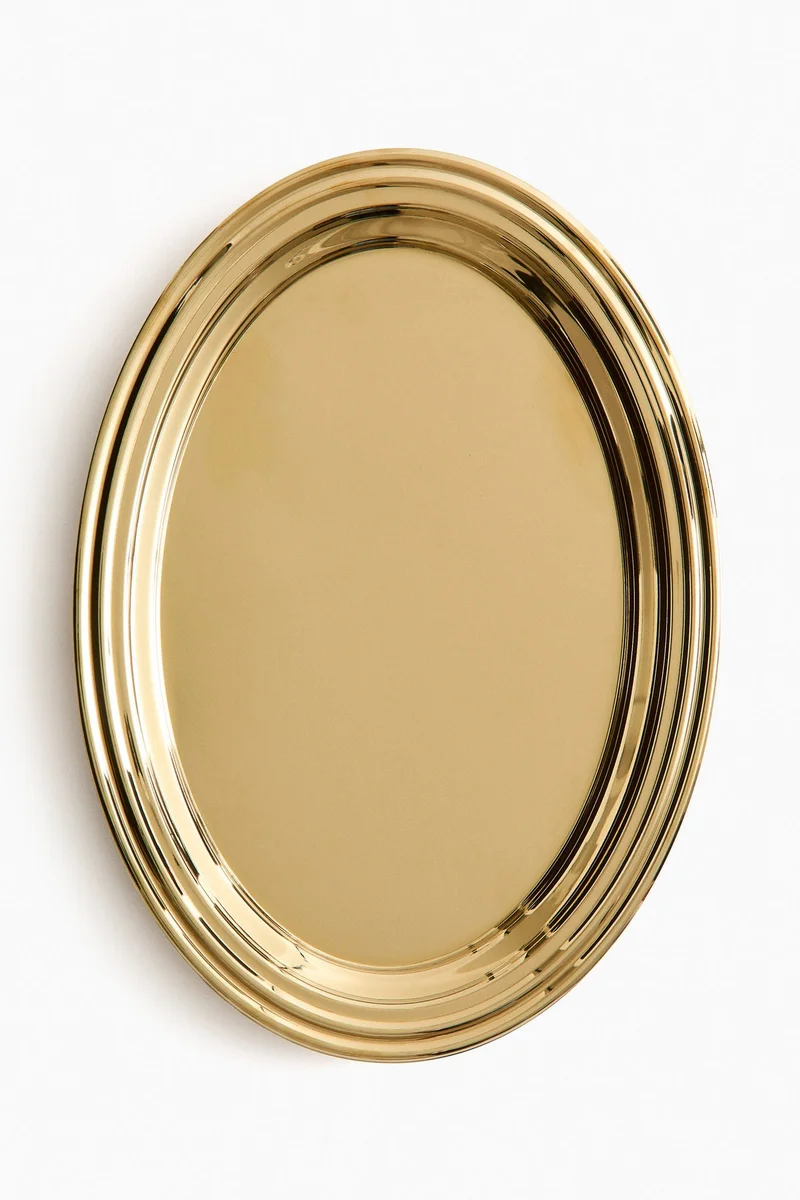 H&M Oval stainless steel tray