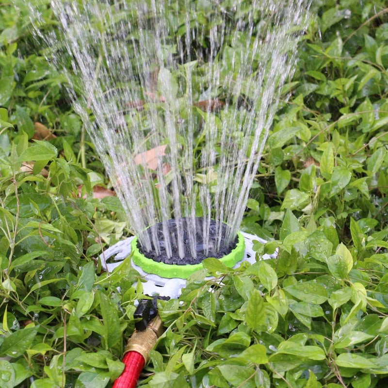 STYDDI Turret Pattern Sprinkler, 8-Pattern Stationary Water Sprinkler on Metal Decorative Base for Watering Small and Large Yards, Lawns, Garden or Odd Shaped Areas, Covers up to 1,225 sq. ft. - Image 5