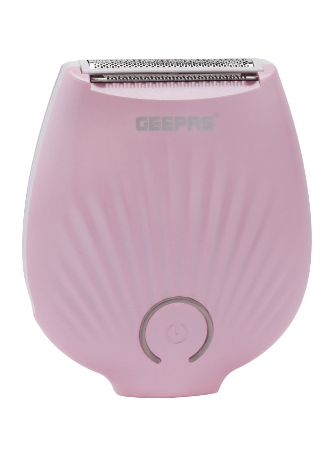 GEEPAS Rechargeable Electric Mini Lady Shaver White and Pink - Image 1