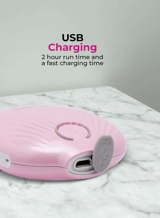 GEEPAS Rechargeable Electric Mini Lady Shaver White and Pink - Image 4