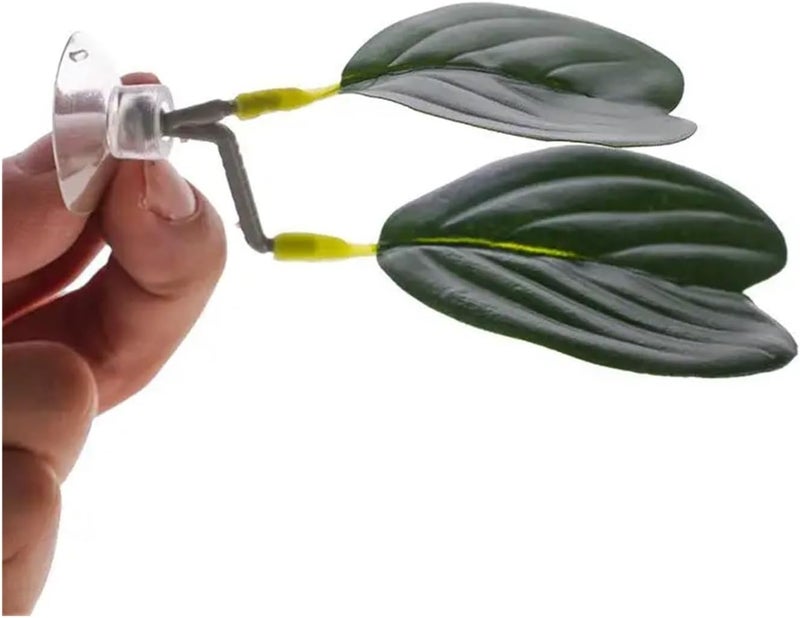 16 Pcs Fish Spawning Ornamental Artificial Leaf Hammock Pets Tank Decor Betta Relax Play Plants Aquarium Decoration(ColorA7) - Image 2