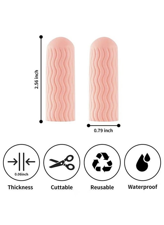 HY 12 PCS Finger Cots - Finger Protectors Gel Finger Gloves Covers Fingertip Sleeves Guards for Cracked Skin, Trigger Finger and More, Large Size  - Image 2