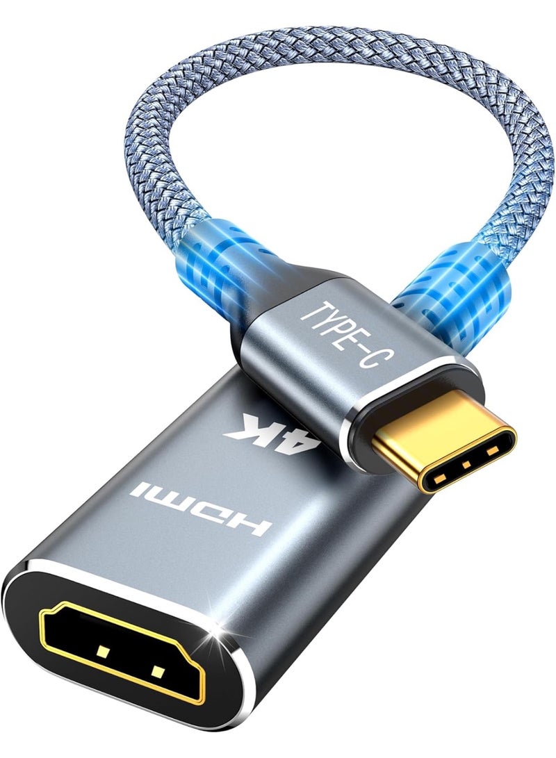 4K@60Hz USB C to HDMI Adapter, [High Speed, Thunderbolt 3/4] USB Type C to HDMI Adapter Groundbreaking Performance, Compatible for iPhone 15 Pro/Max, MacBook Pro/Air, iPad, iMac and More - Image 1