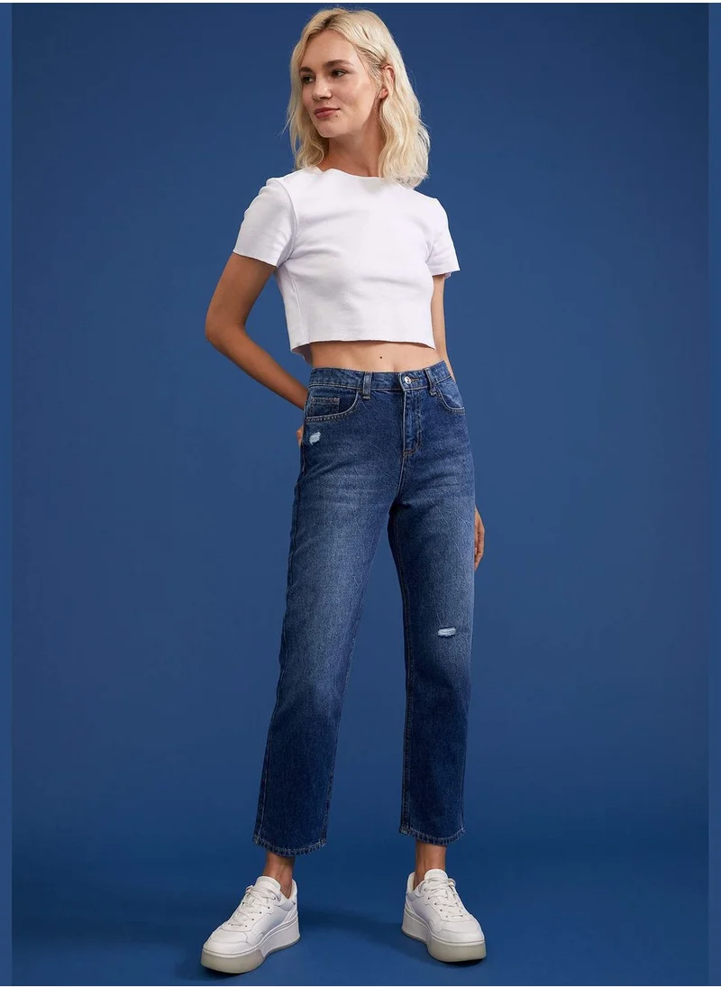 DeFacto Straight Fit Jean Trousers