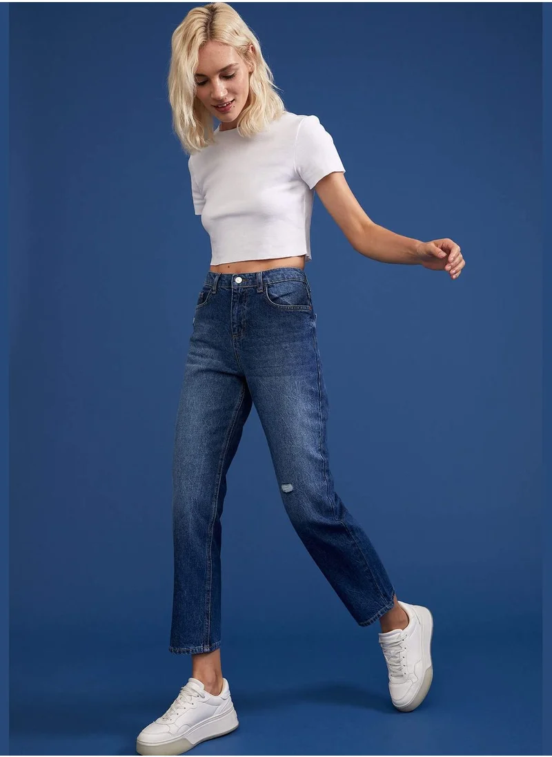 DeFacto Straight Fit Jean Trousers
