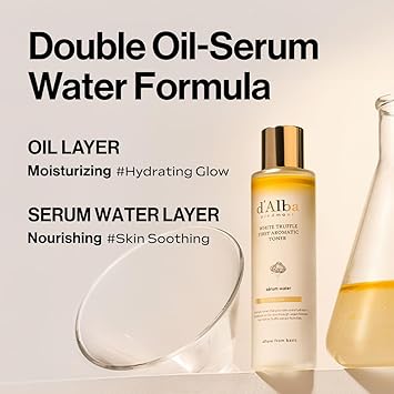 d'alba Piedmont Dalba Italian White Truffle First Aromatic Toner Vegan Glowy Hydrating for Dry and Sensitive Skin Skin Texture Enhancement Deep Hydration Weak Acidic Korean Skincare - Image 3
