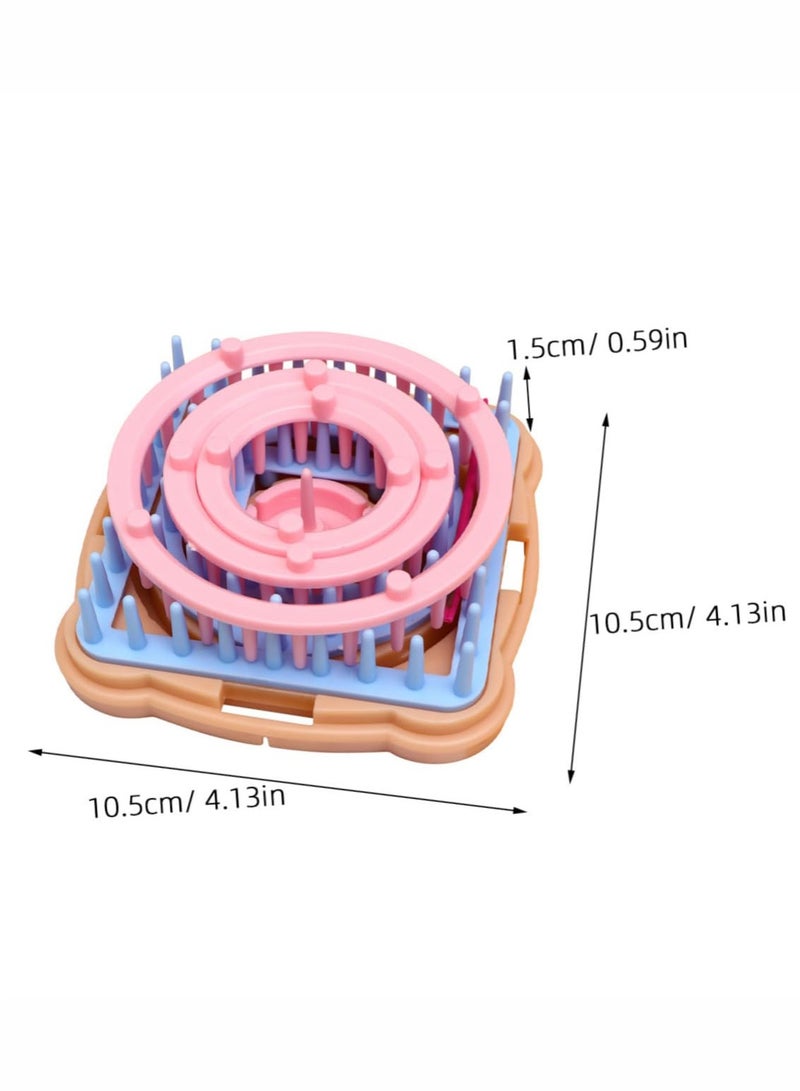 اعاره مجموعة نول حياكة الزهور، مجموعة أدوات حياكة نول الزهور من خيوط الصوف مع الإبر - Image 3