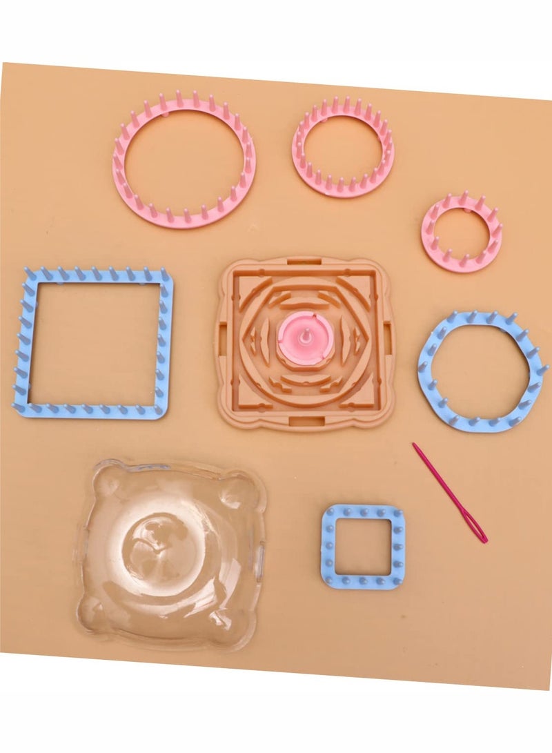 اعاره مجموعة نول حياكة الزهور، مجموعة أدوات حياكة نول الزهور من خيوط الصوف مع الإبر - Image 5