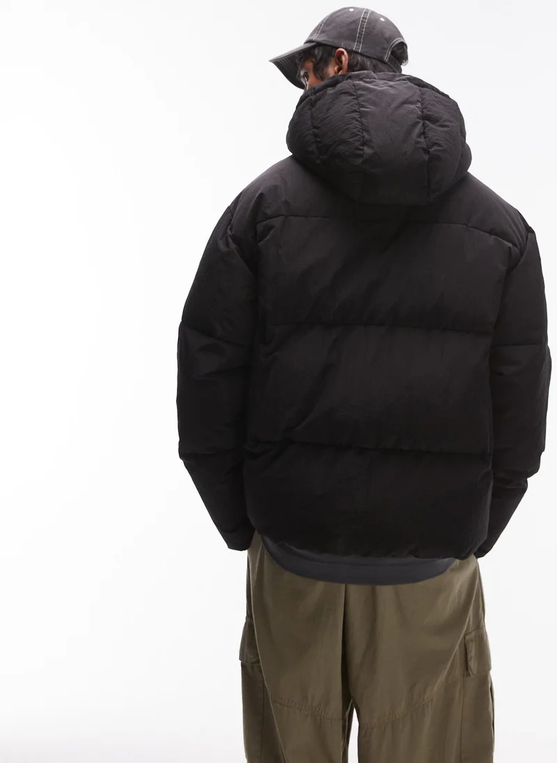 توب مان Hooded Puffer Jacket