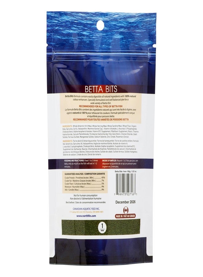 Northfin Betta Bits, 1 mm, 100 g - Image 3