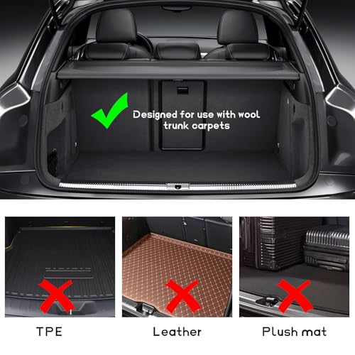 DXNQ 4PCS Multipurpose Cargo Organizer Blocks, Plastic Cargo Storage Organizer Blocks for Wool Carpet Trunk, Grocery Trunk Divider Cargo Containment System for Car SUV Van Trunk - Image 3