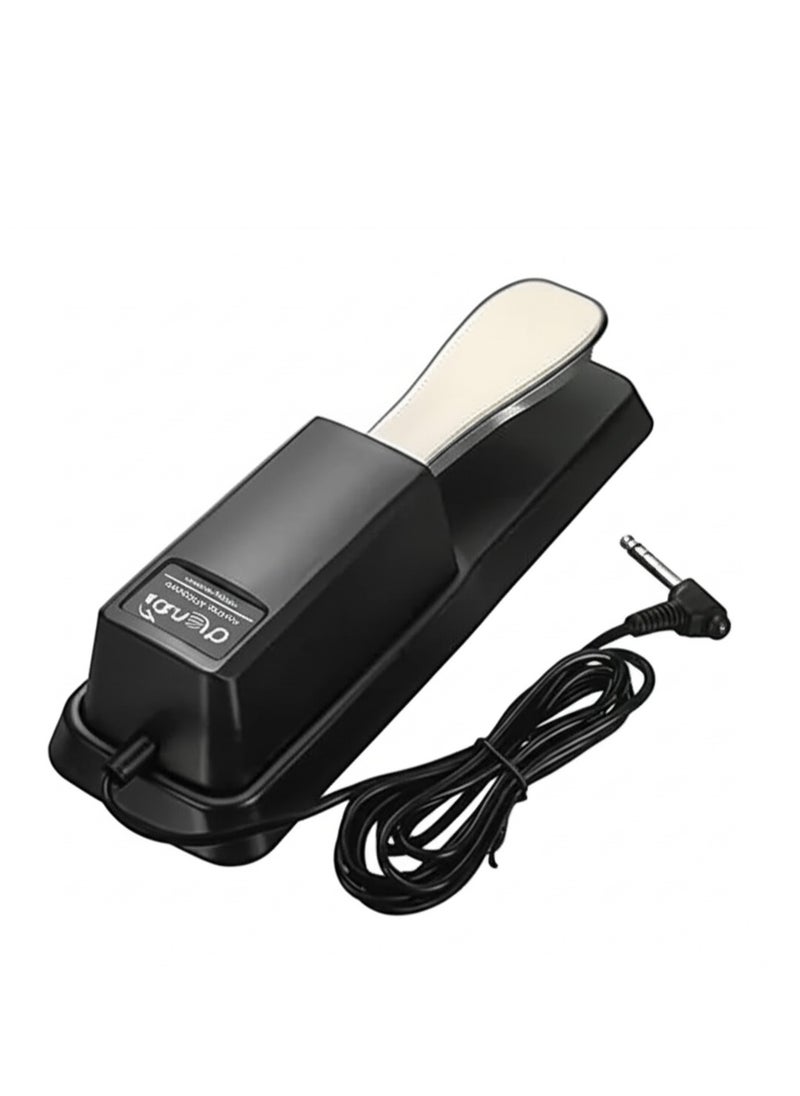 Megarya Supvox WTB-005 Universal Sustain Pedal – Compatible with Yamaha, Roland, Casio Keyboards & Digital Pianos – Durable Black & Silver Design for Professional Performance  - Image 1